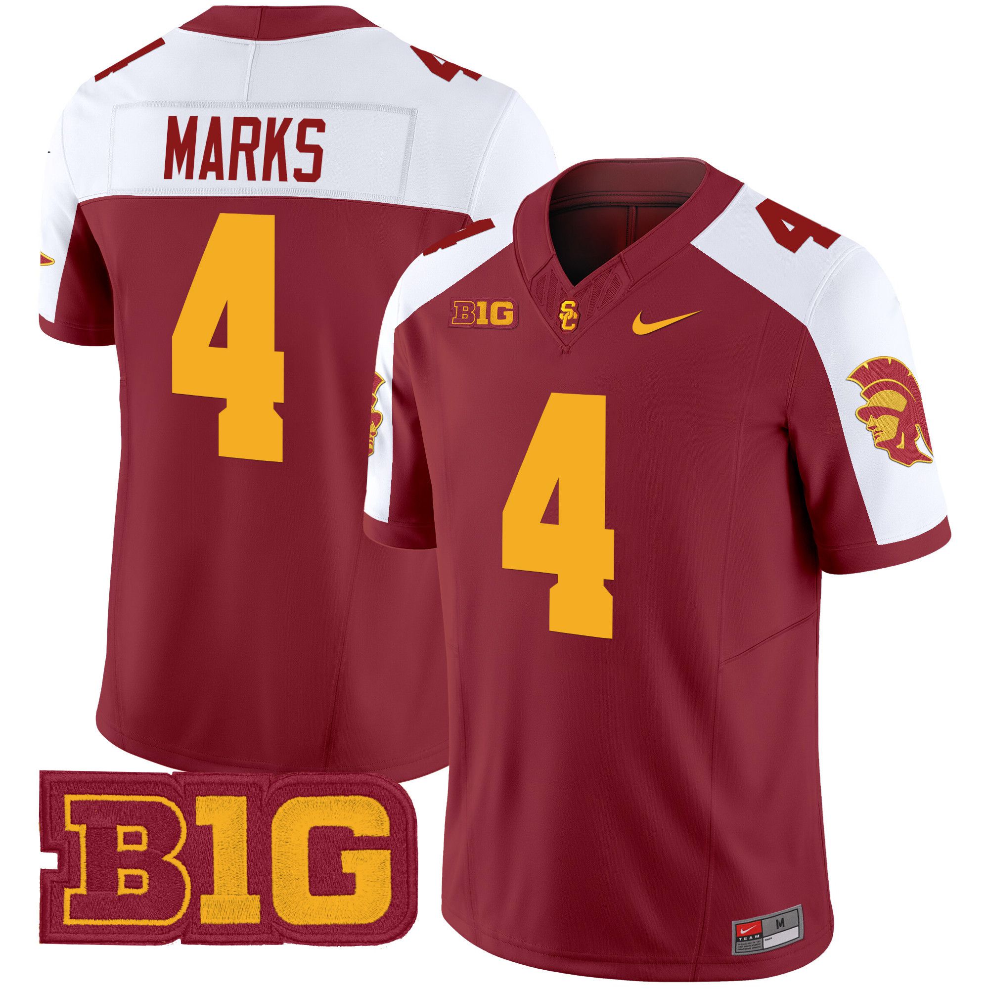 Men USC Trojans #4 Marks Red Nike 2024 Vapor Limited NCAA Jersey->ncaa teams->NCAA Jersey